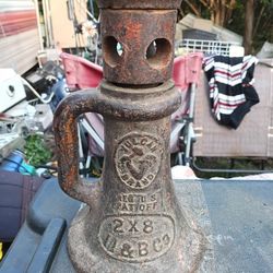 II&B Co Vulcan Vintage Antique Bottle Screw Jack 