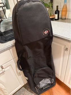 Golf Travel Bag LLC Padded Golf Bag Cover Wheeled Soft Case Air Travel Zippered