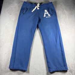 Vintage Abercrombie & Fitch Sweat Pants Men’s L Y2K Wide Baggy Distressed #2684