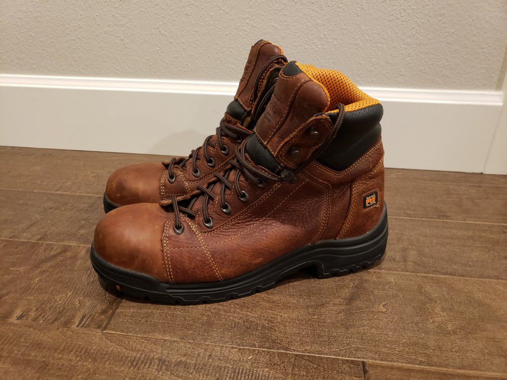 MEN'S SIZE 12 TIMBERLAND PRO TITAN 6" ALLOY TOE WORK BOOTS GREAT CONDITION! HARDLY USED!