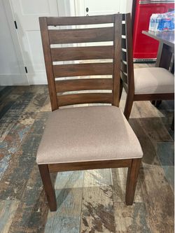 Four solid mahogany chairs