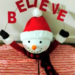 Extra Large Snowman Tree Topper I Only Used It For Decoration Not On The Tree