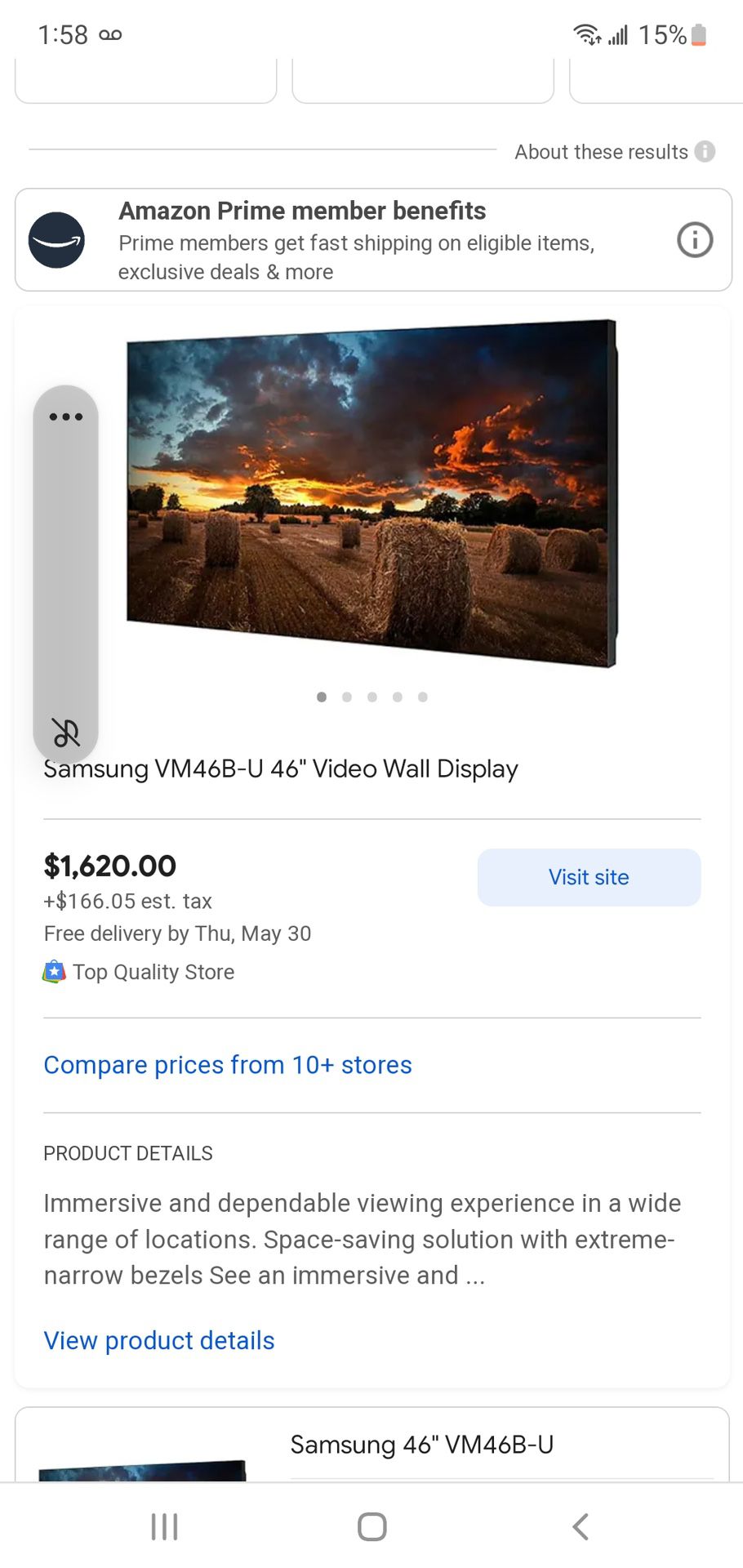 Samsung Wall display 