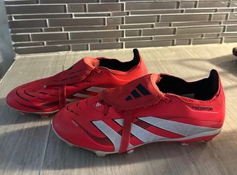 Size 5 youth red adidas predators cleats