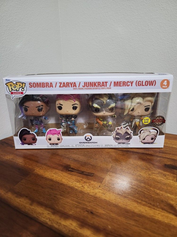 Funko POP! Overwatch SOMBRA, ZARYA, JUNKRAT & MERCY Special Edition