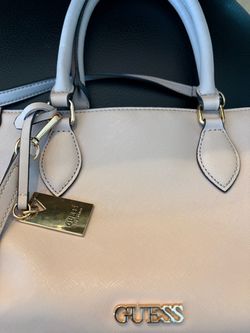 Guess Saffiano Satchel Handbag