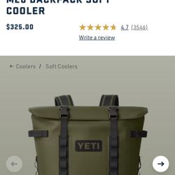 Yeti M20 Hopper Backpack Soft Cooler