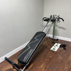 Total Gym Black Green Adjustable Strength Trainer Multiple Stations Used Home