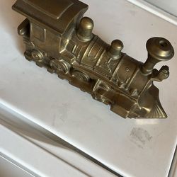 Vintage solid Brass Heavy  Locomotive Train