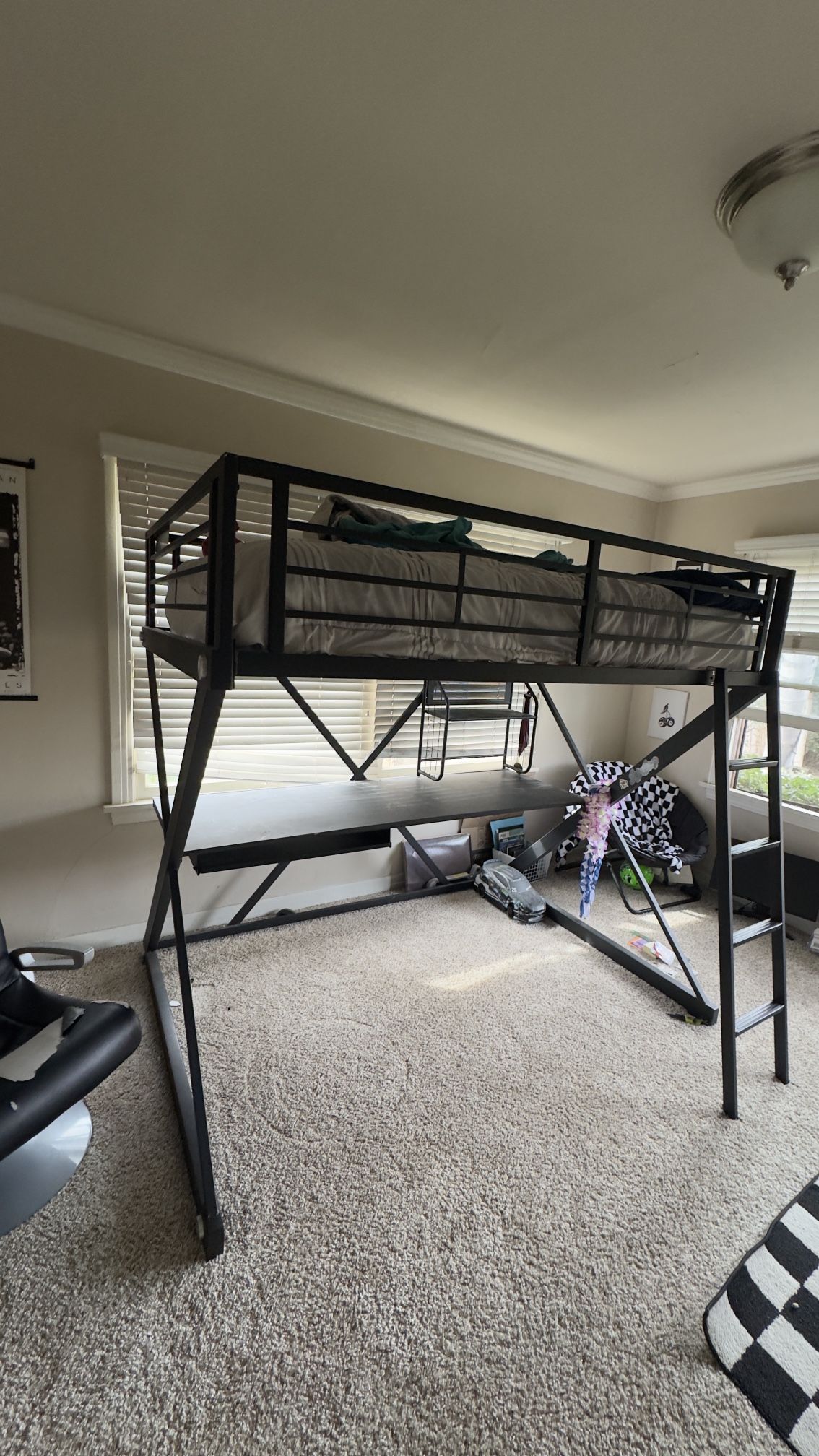 Bunk Bed And Desk Combo ***full Size