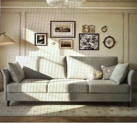 New 65” L sofa in box