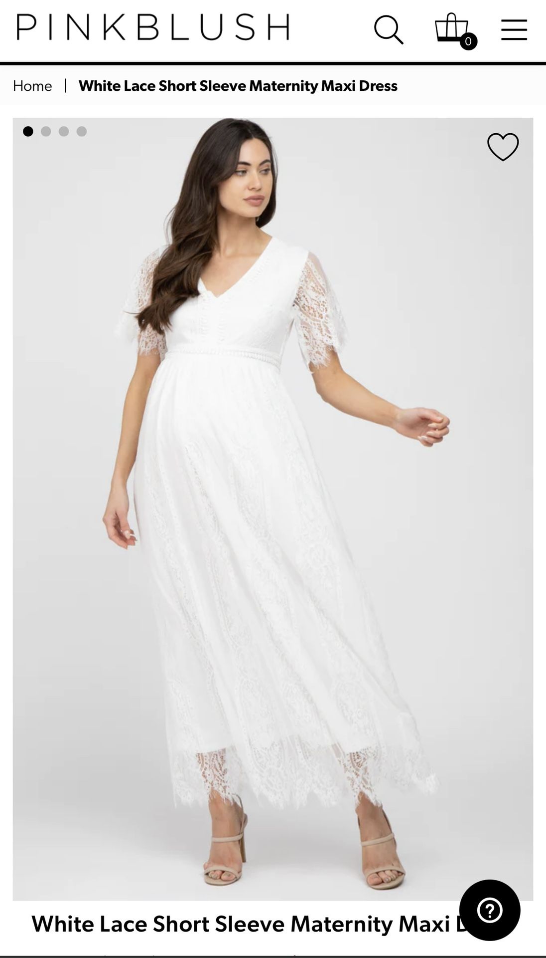 White Maternity Dress