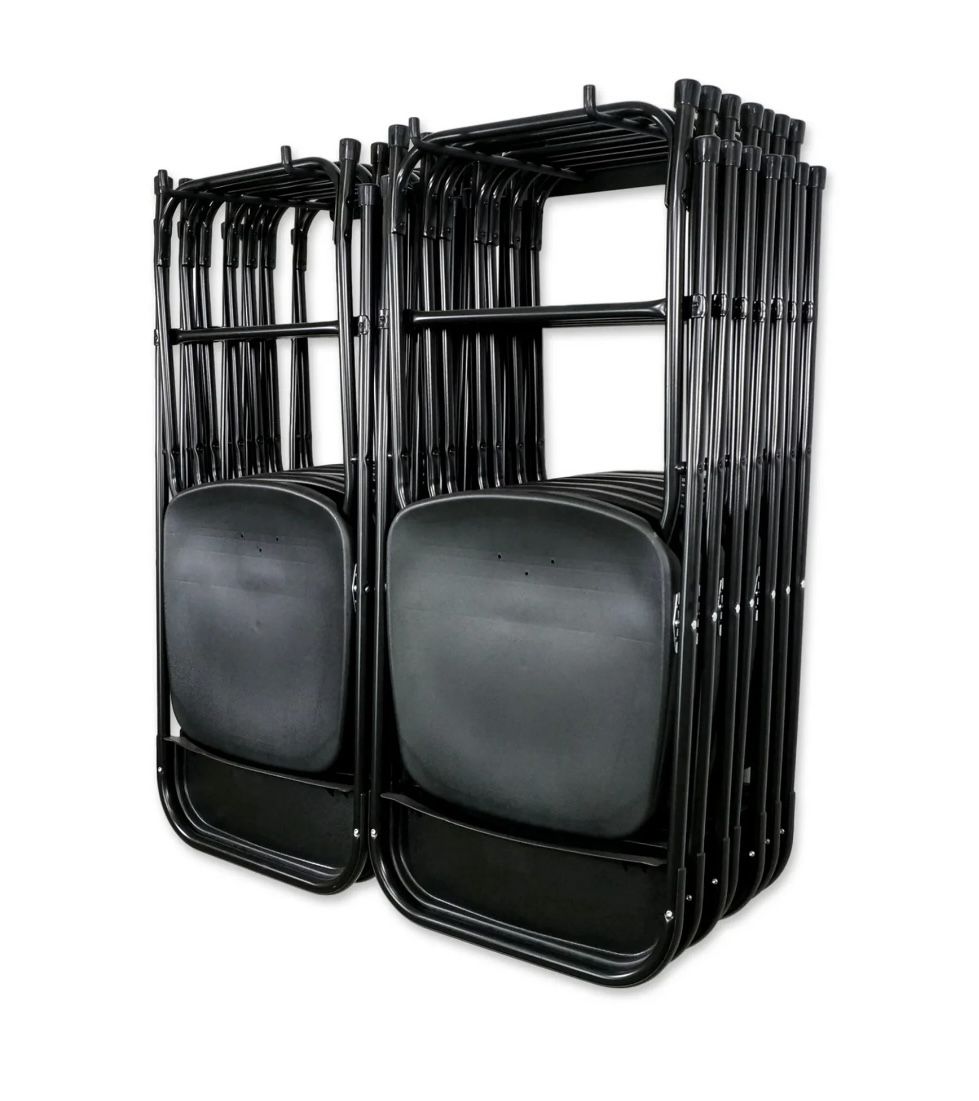 StoreYourBoard BLAT Folding Chair Steel Sorage Rack, Wall Mount Organizer, Holds 14 Folding Chairs, Max 200 lbs