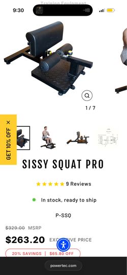 Powertec sissy squat new
