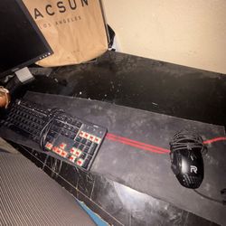 Gaming Keyboard And Mouse Setup Mousepad