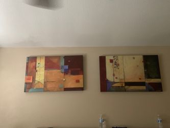 Large abstract art frames