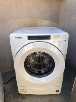 Whirlpool White Closet Depth Stackable Front Load Washing Machine