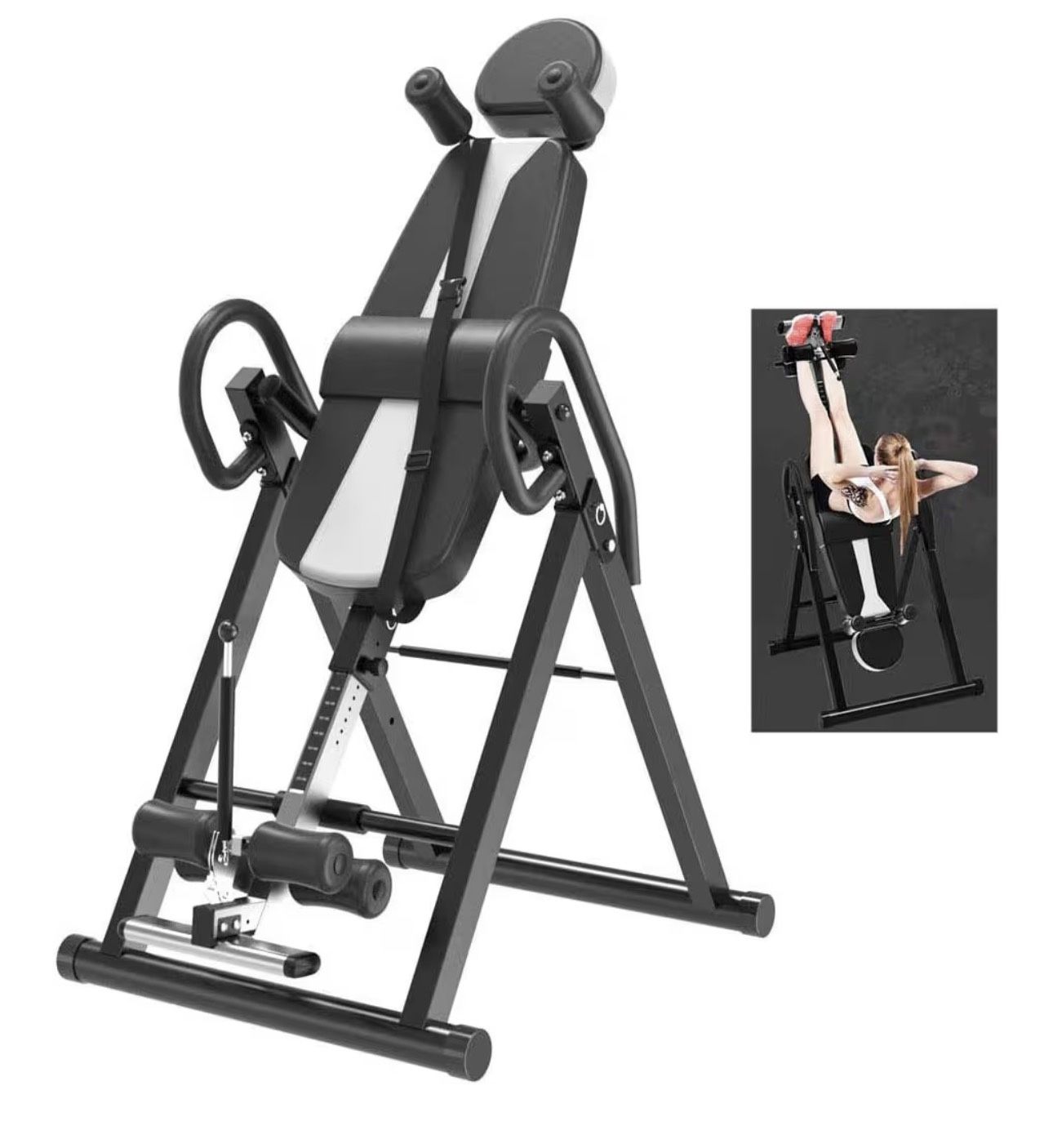 New sealed in the box Inversion Table For Back Pain Relief, Fold Gravity Teeter Inversion Table - Adjustable Heavy Duty Posture Therapy For Pain Relie