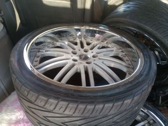 20" staggered brushed nickel Wheels