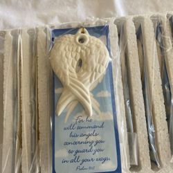 One dozen Angel wing ornaments