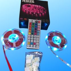 65.5 ft LED Strip Lights - Remote-Controlled with Color Changing Feature