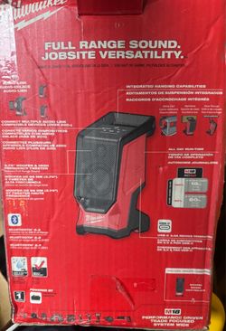Milwaukee M18 18V Lithium-Ion Cordless Wireless Bluetooth Jobsite Speaker (Tool-Only)