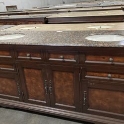 72” Double Sink Bathroom Vanity Cabinet -B2814