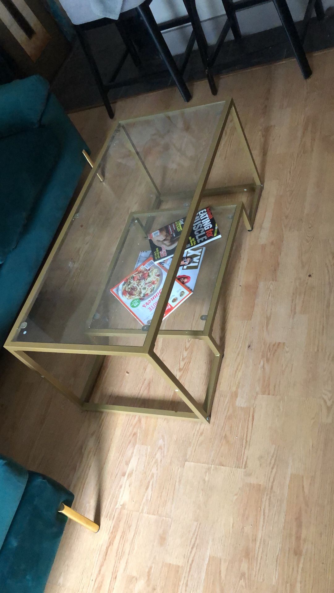 Two Top Glass Coffee Table