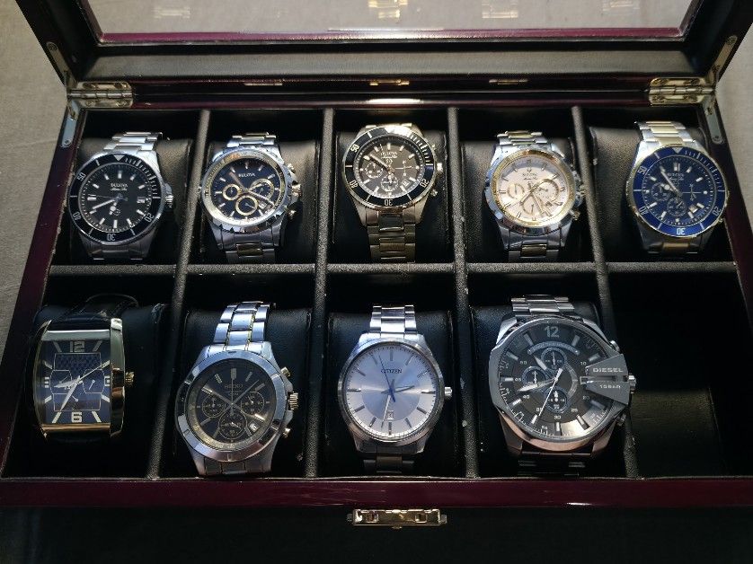 Watch Collection 5 Bulovas, 1 Seiko, 1 Guess, 1 , 1 Citizen