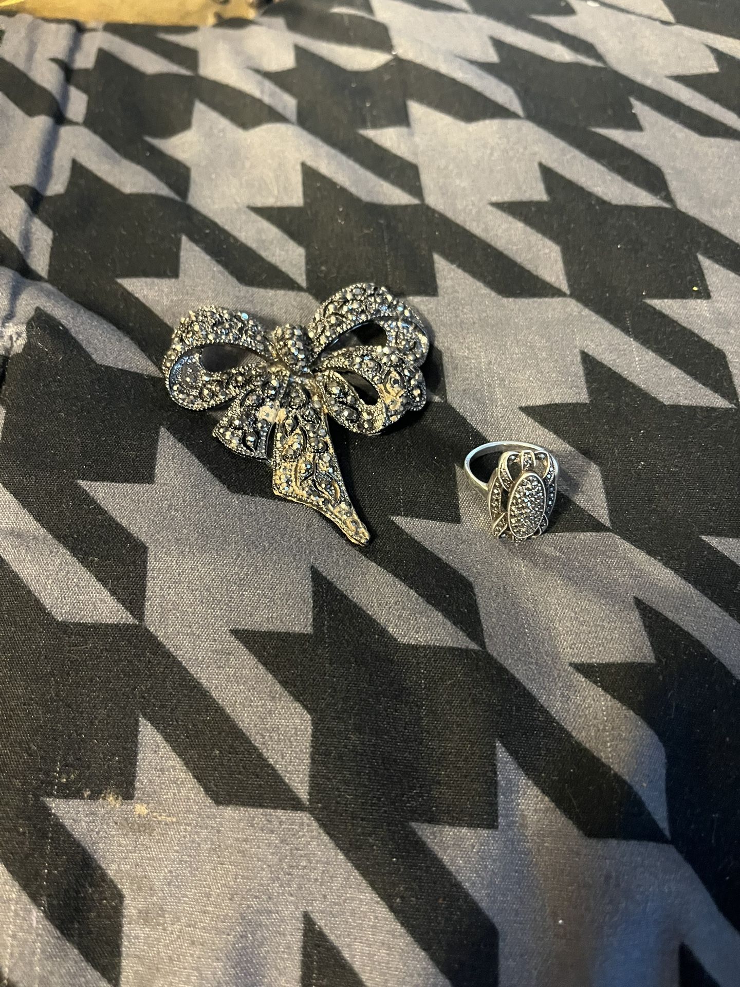 Vintage Broach And Ring