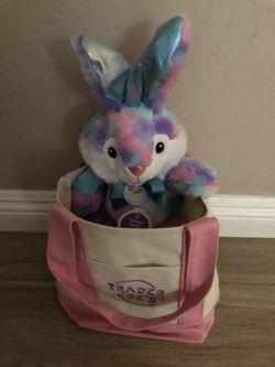 Trader Joe’s    ( Limited Edition ) Mini Pastel Canvas Tote Bag