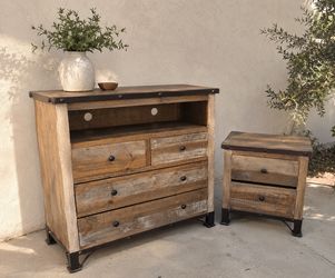 Timber Ridge Rustic Bedroom Set | Dresser & Nightstand
