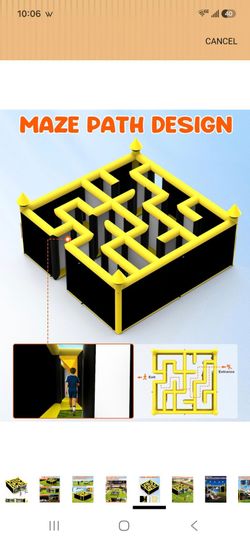 Inflatable maze