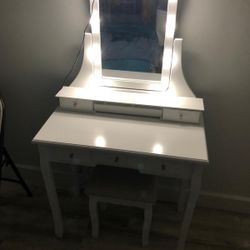 Small White Dresser With Lights 