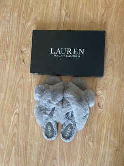 Ralph Lauren Fuzzy Slippers (women’s 8)