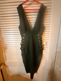 Emerald green dress