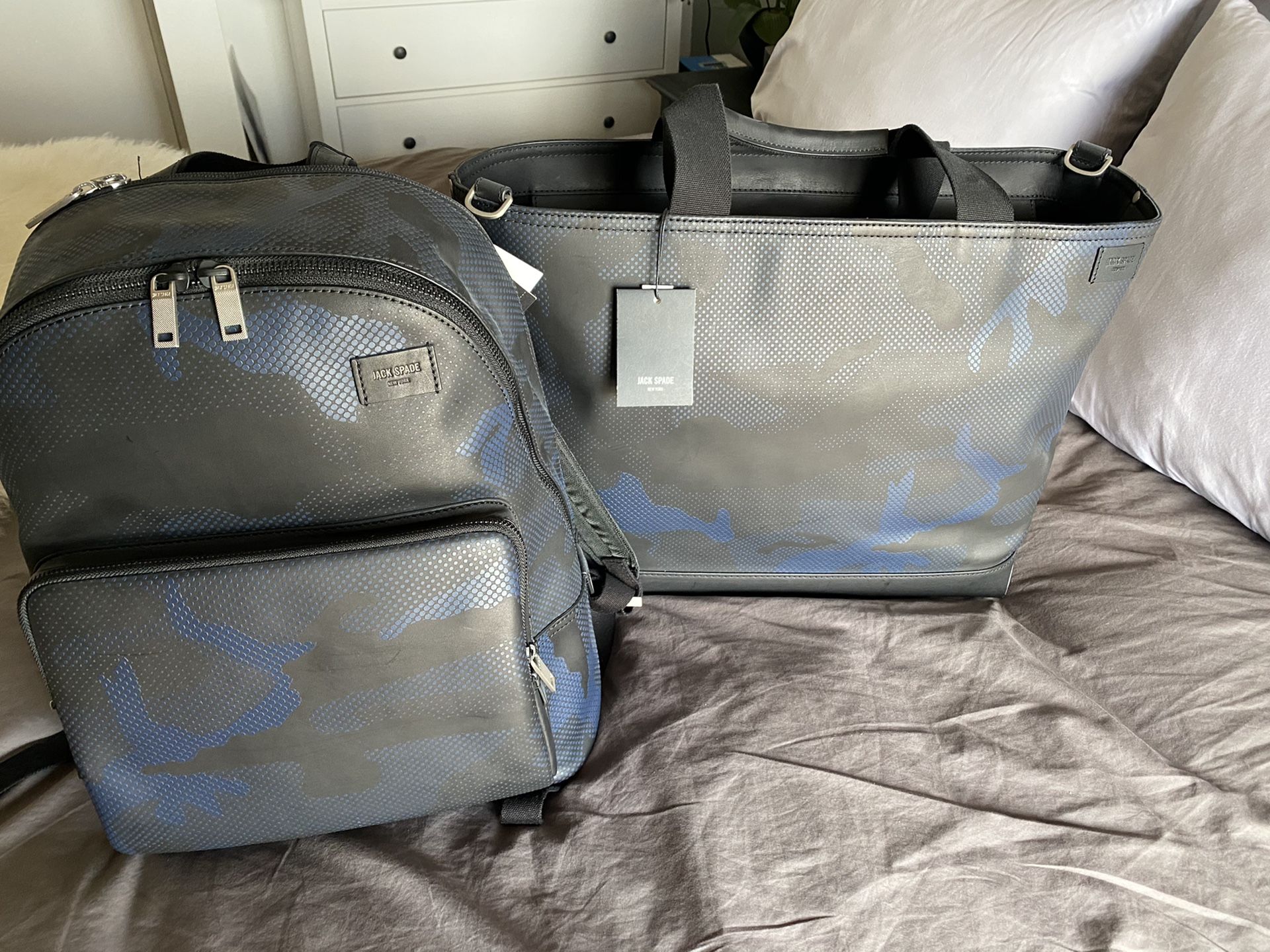 Jack spade backpack and carryon