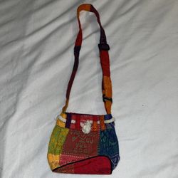 Hand Made Patched Multi Color Shoulder Bag Purse B006