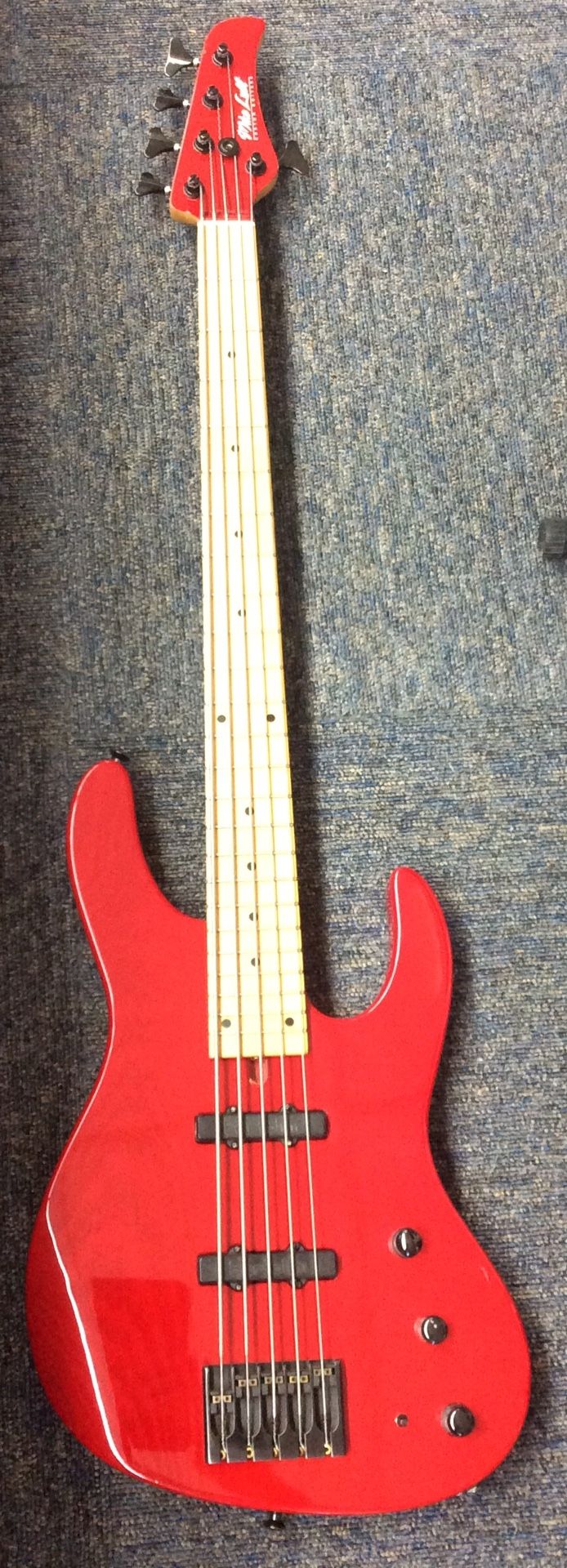 Mike Lull M5V 5-String Bass Guitar Red (17-1294)