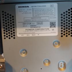 Audio Equipment Radio Sedan Receiver And Face Panel Fits 13-15 ACCORD 259505