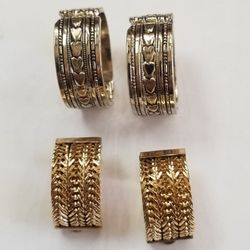 Two Pairs of Clip On Earrings 