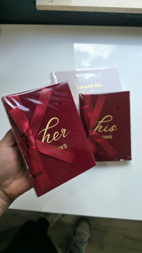 Libros De Votos Matrimoniales_Terciopelo Rojo