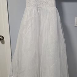 Traje Blanco De Niña