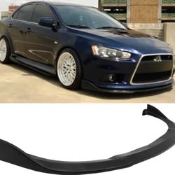Fits 09-15 Mitsubishi Lancer GT GTS CS Unpainted PU Front Bumper Lip Spoiler