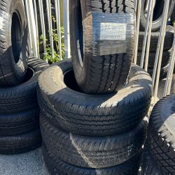 LT275-70 /18 ContinentalSet Of 4 Tires 95% life Installed And Balanced Set De 4 Llantas Como Nuevas Instaladas Y Balanceadas