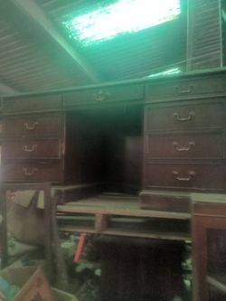 Dark Wood Desk