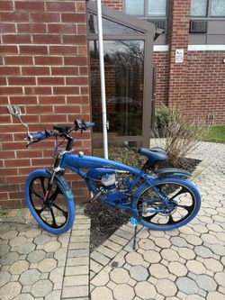 26” Custom Rebuild 3.4L Felt Faker Gas Tank Frame Powered By Pedaling Or By The Fully Rebuilt 70cc Iron Maiden/Minerelli 6.5+HP Engine