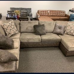 3 Pieces Sectional Couch Same Day Delivery By ASHLEY 