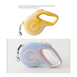 Retractable dog leash, yellow or blue, new: $