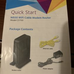 N600 Netgear Wifi Cable Modem Router